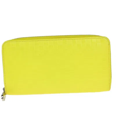 Pre-owned Louis Vuitton Portefeuille Zippy Leather Wallet () In Yellow