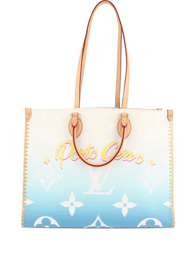 Pre-owned Louis Vuitton Porto Cervo Tote Bag In Neutral