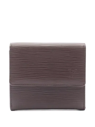 Pre-owned Louis Vuitton Porto Monnaie Bi-fold Wallet In Brown