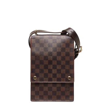 Pre-owned Louis Vuitton Portobello Brown Canvas Shoulder Bag ()