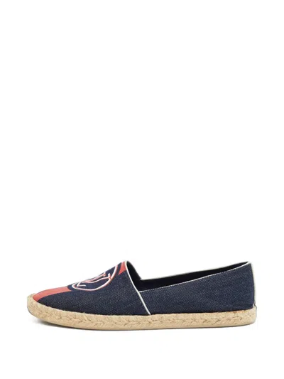 Pre-owned Louis Vuitton Postcard Espadrilles In Blue