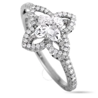 Pre-owned Louis Vuitton Monogram Fusion Platinum And Diamond Engagement Ring