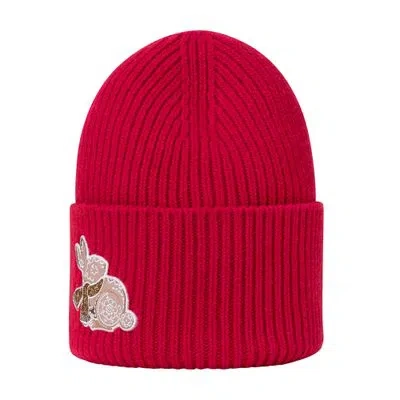 Louis Vuitton Precious Rabbit Beanie In Red