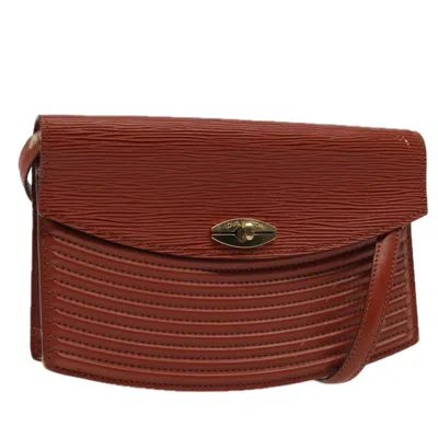 Pre-owned Louis Vuitton Presbourg Brown Leather Shoulder Bag ()