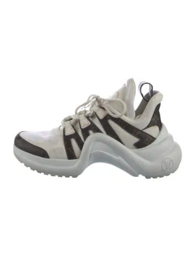 Pre-owned Louis Vuitton Printed Chunky Sneakers In Multi