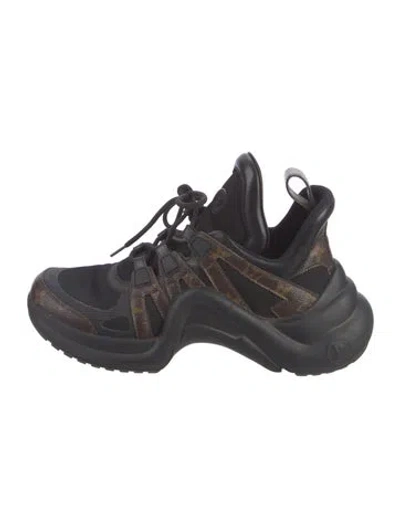 Pre-owned Louis Vuitton Printed Chunky Sneakers In Multi