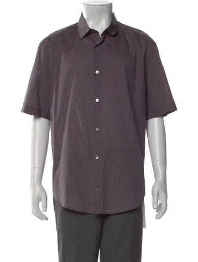 Pre-owned Louis Vuitton Printed Short Sleeve Shirt In Blue