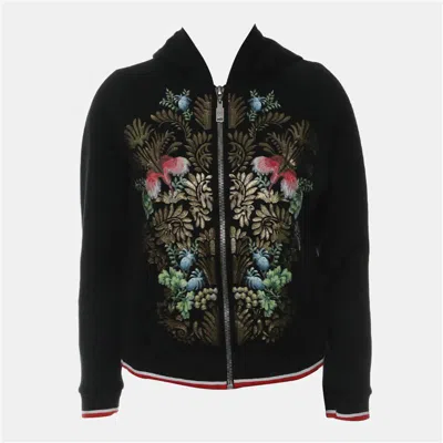 Pre-owned Louis Vuitton Printed Zip-up Jacket In Black