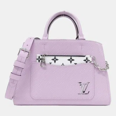 Pre-owned Louis Vuitton Purple Epi Marel Bb Tote