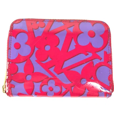 Pre-owned Louis Vuitton Purple Leather Coin Purse/coin Case ()