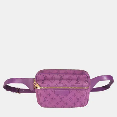 Pre-owned Louis Vuitton Purple Monogram Denim Outdoor Bumbag