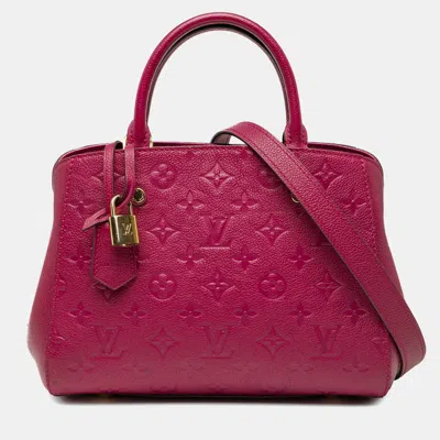 Pre-owned Louis Vuitton Purple Monogram Empreinte Montaigne Bb