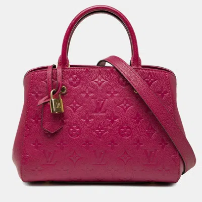 Pre-owned Louis Vuitton Purple Monogram Empreinte Montaigne Bb