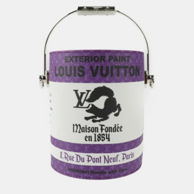 Pre-owned Louis Vuitton Purple Monogram Paint Can Bag