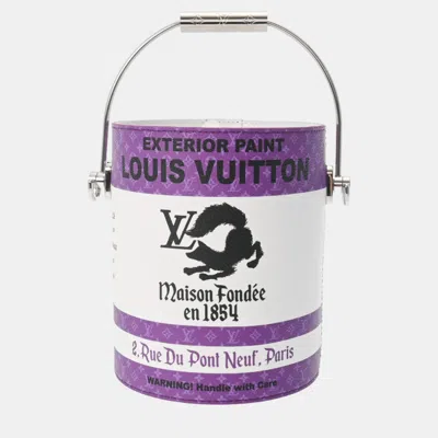 Pre-owned Louis Vuitton Purple Monogram Paint Can Bag