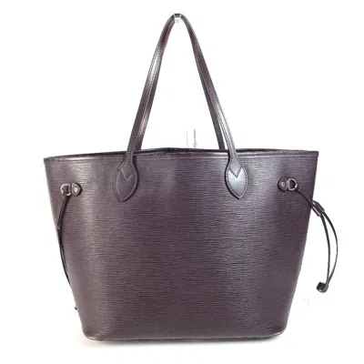 Pre-owned Louis Vuitton Purple Quetsche Epi Leather Shoulder Bag Tote Bag ()