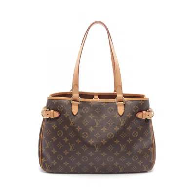 Pre-owned Louis Vuitton Pvc Coated Canvas Leather Shoulder Bag () In Brown