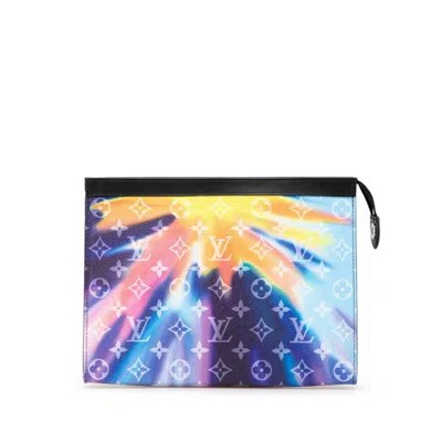 Pre-owned Louis Vuitton Pvc Leather Clutch Bag () In Multi