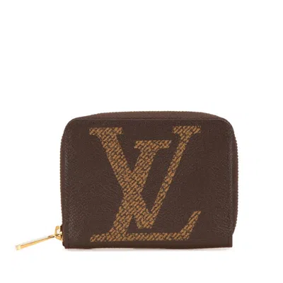 Pre-owned Louis Vuitton Pvc Leather Coin Purse/coin Case () In Brown