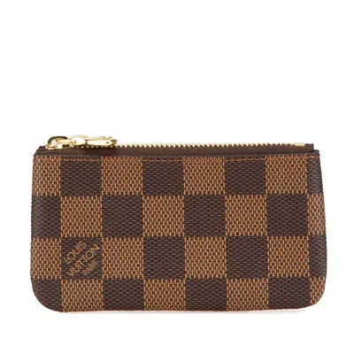 Pre-owned Louis Vuitton Pvc Leather Coin Purse/coin Case () In Brown