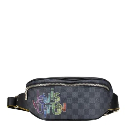 Pre-owned Louis Vuitton Pvc Leather Fanny Pack () In Black
