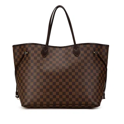 Pre-owned Louis Vuitton Pvc Leather Handbag Tote Bag () In Brown
