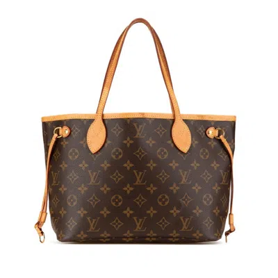 Pre-owned Louis Vuitton Pvc Leather Handbag Tote Bag () In Brown