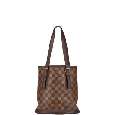 Pre-owned Louis Vuitton Pvc Leather Tote Bag () In Brown
