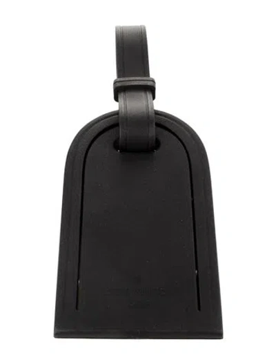 Pre-owned Louis Vuitton Pvc Luggage Tag In Black