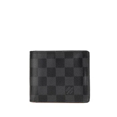 Pre-owned Louis Vuitton Pvc Wallet (bi-fold) () In Black