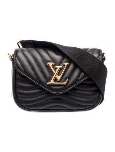 Pre-owned Louis Vuitton Quilted New Wave Multi-pochette In Black