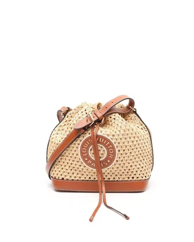 Pre-owned Louis Vuitton Raffia Noé Bb Bag In Multi