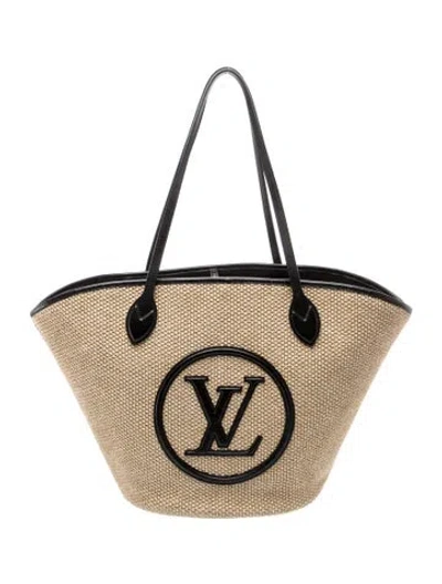 Pre-owned Louis Vuitton Raffia Saint Jacques Gm