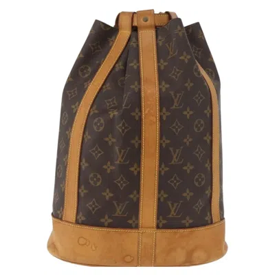 Pre-owned Louis Vuitton Randonnee Backpack Monogram Canvas Brown Canvas Shoulder Bag Bag ()