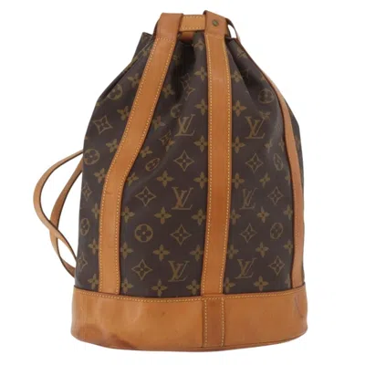 Pre-owned Louis Vuitton Randonnee Backpack Monogram Canvas Brown Canvas Shoulder Bag Bag ()