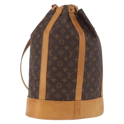 Pre-owned Louis Vuitton Randonnee Backpack Monogram Canvas Brown Canvas Shoulder Bag Bag ()