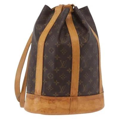 Pre-owned Louis Vuitton Randonnee Backpack Monogram Canvas Brown Canvas Shoulder Bag Bag ()