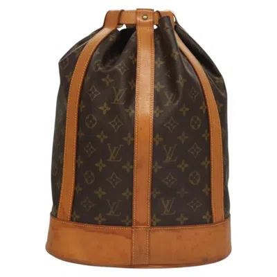 Pre-owned Louis Vuitton Randonnée Brown Canvas Shoulder Bag ()