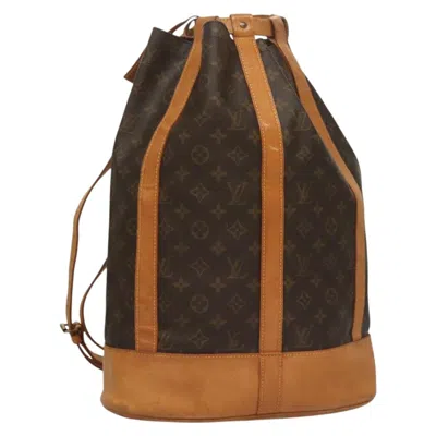 Pre-owned Louis Vuitton Randonnée Brown Canvas Shoulder Bag ()