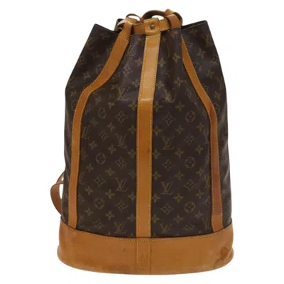 Pre-owned Louis Vuitton Randonnée Brown Canvas Shoulder Bag ()