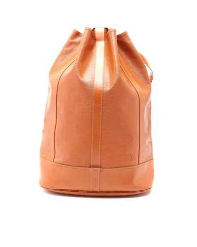 Pre-owned Louis Vuitton Randonnée Epi Gm Bag In Brown