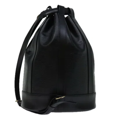 Pre-owned Louis Vuitton Randonnée Leather Shoulder Bag () In Black