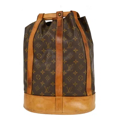 Pre-owned Louis Vuitton Randonnee Monogram Canvas Brown Canvas Backpack Bag ()