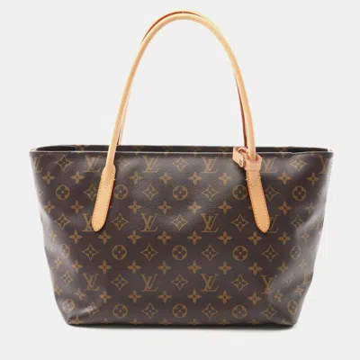 Pre-owned Louis Vuitton Raspail Pm Brown Monogram Canvas Tote