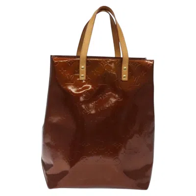 Pre-owned Louis Vuitton Reade Brown Patent Leather Tote Bag ()
