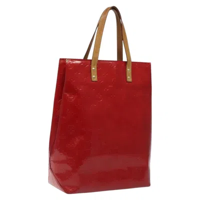 Pre-owned Louis Vuitton Reade Red Patent Leather Tote Bag ()