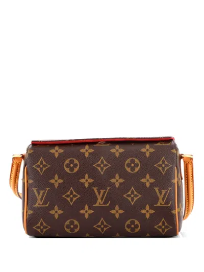 Pre-owned Louis Vuitton Recital Handbag Monogram Canvas Shoulder Bag In Brown