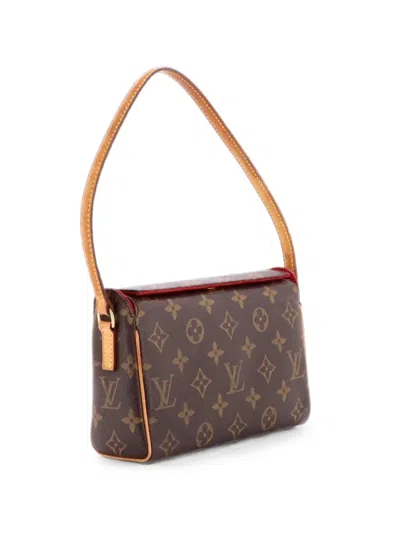 Pre-owned Louis Vuitton Recital Handbag Monogram Canvas Shoulder Bag In Brown
