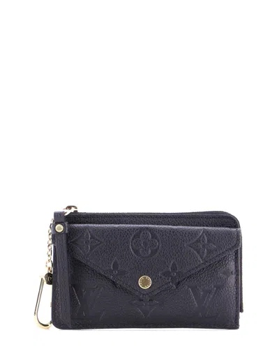 Pre-owned Louis Vuitton Recto Verso Card Holder Monogram Empreinte Leather (authentic Pre-loved)