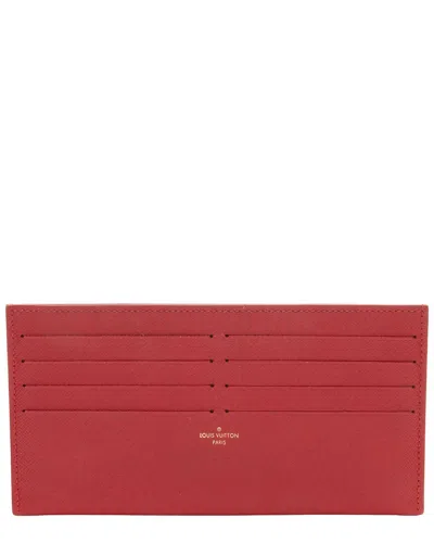 Louis Vuitton Red Calfskin Felicie Insert (authentic Pre-loved)